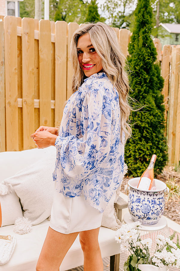 English Tea Garden Floral Shift Top Image - 3