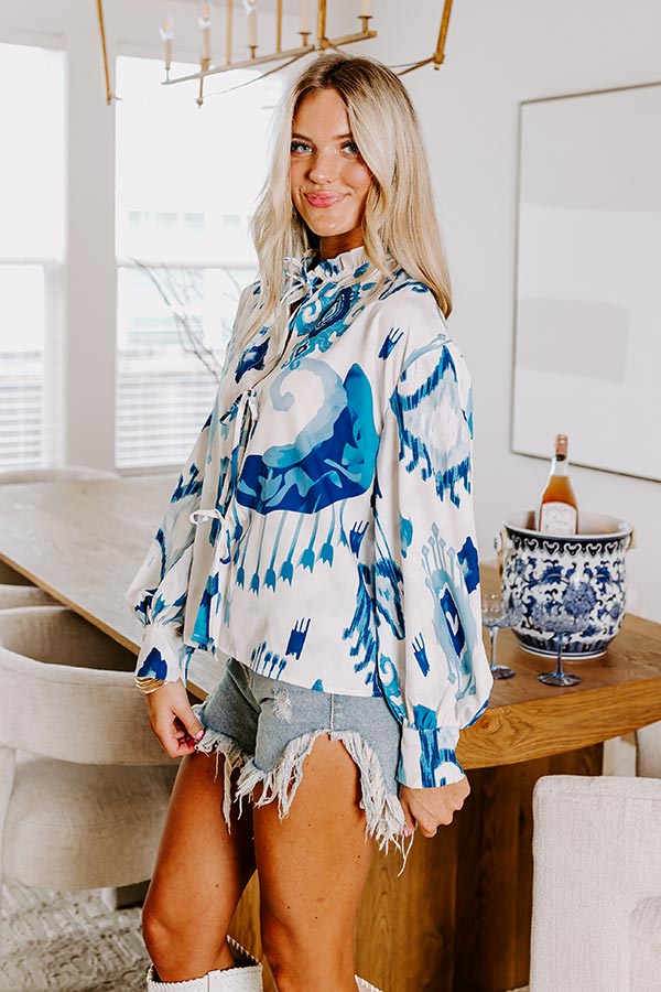 Feeling Affectionate Front Tie Top Image - 4