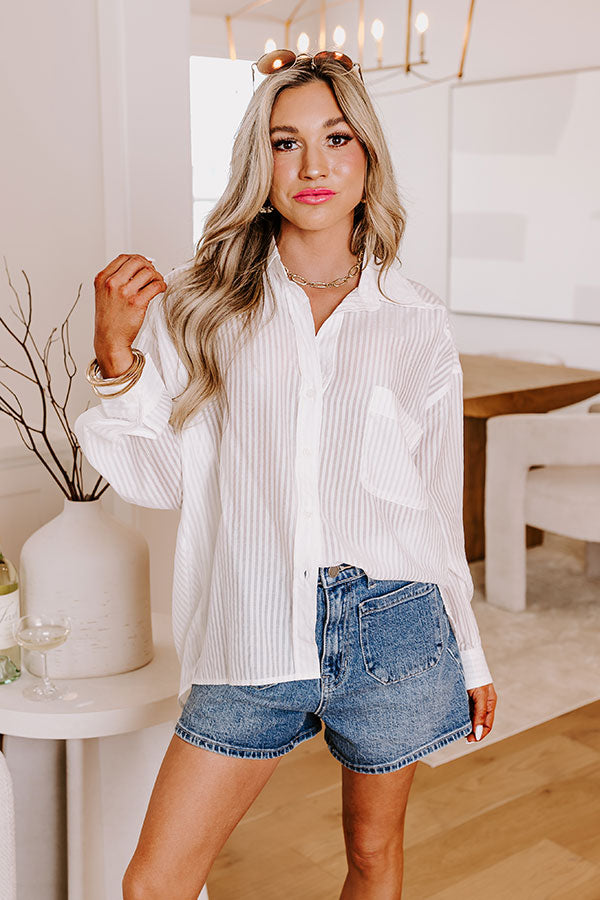 Uptown Babe Oversized Button Up