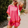 Dockside Cutie Knit Shift Top in Pink Image - 1