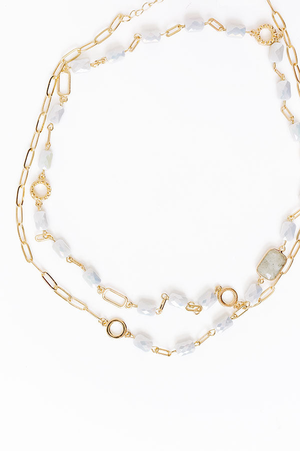 All The Glam Necklace in Grey Image - 1