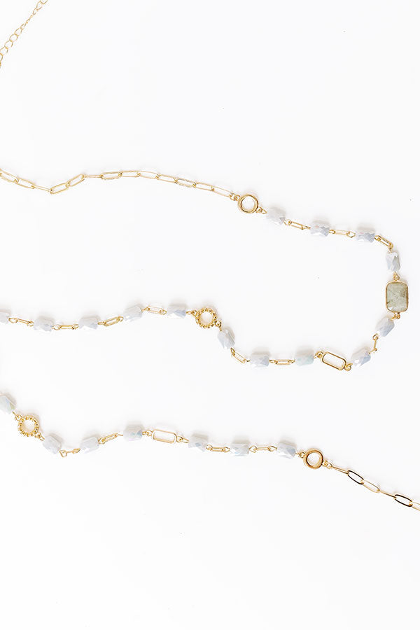 All The Glam Necklace in Grey Image - 3