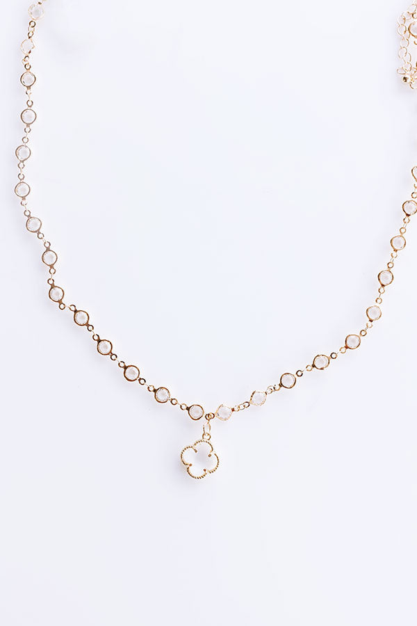 Charming Smile Necklace in Clear