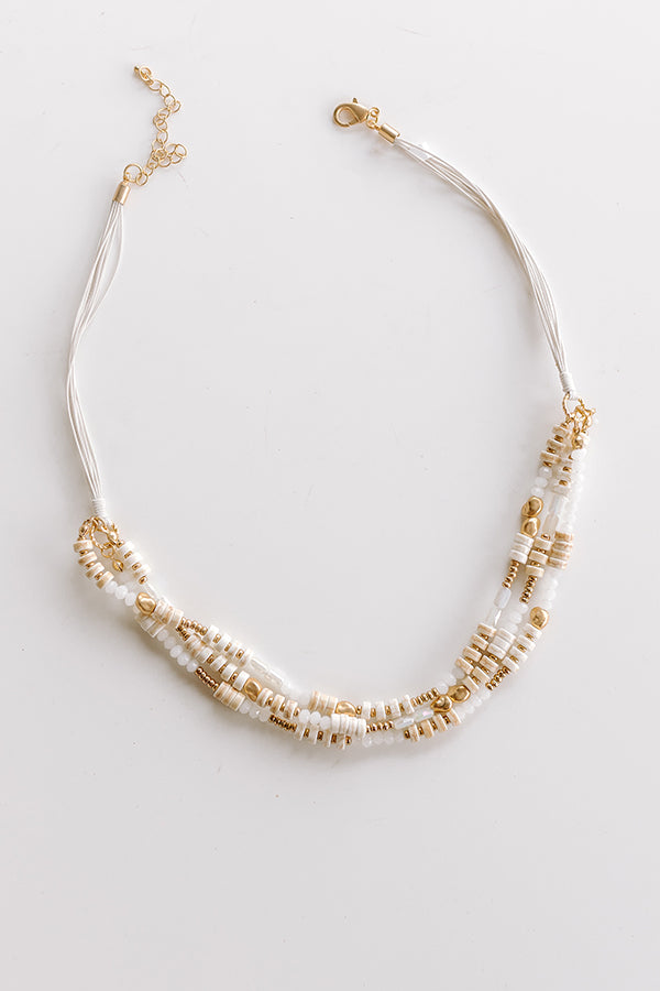 Bora Bora Trip Layered Necklace in Ivory Image - 2