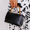 Miami Happy Hour Faux Leather Purse in Black Image - 1