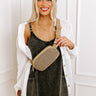 Statement Piece Woven Fanny Pack in Beige Image - 1