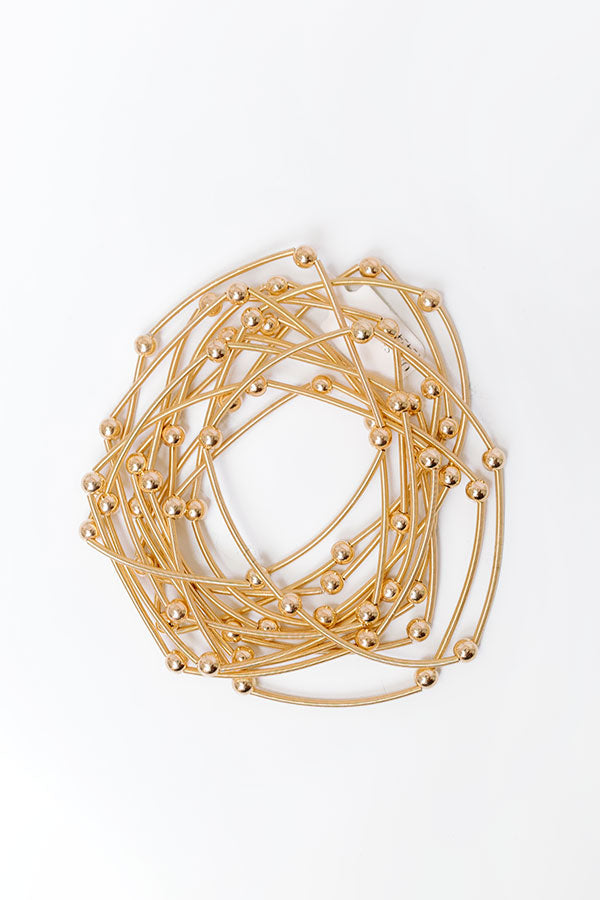 Golden Hour Stretch Bracelet Set Image - 2