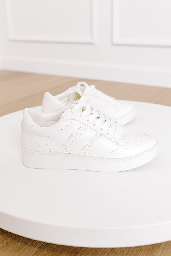 The Camille Faux Leather Sneaker