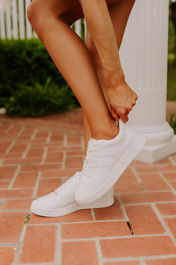 The Camille Faux Leather Sneaker