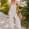 Sunny Days Ahead Jumpsuit in Oatmeal Image - 1