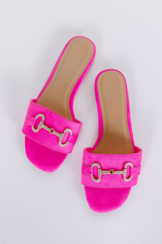 The Cecilia Sandal in Hot Pink
