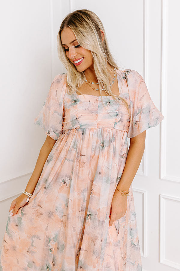 Sweet Magnolia Floral Midi Image - 2