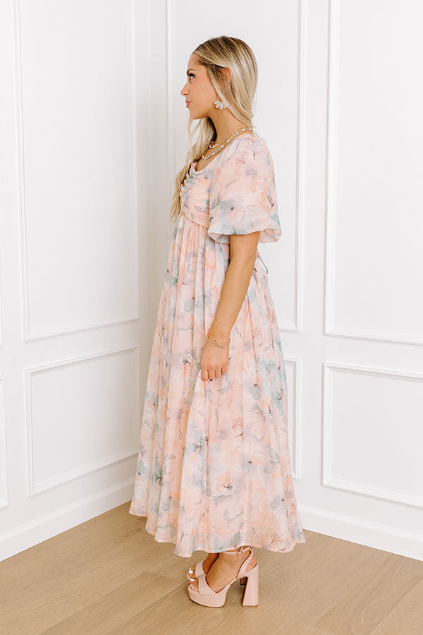 Sweet Magnolia Floral Midi Image - 3