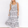 Southern Charm Floral Maxi Dress in White Image - 1