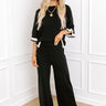 Uptown Cafe High Waist Knit Pants in Black Image - 1