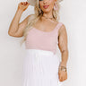 Life Of The Party Knit Bodysuit in Blush Curves Image - 1