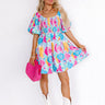 Candy Crush Smocked Mini Dress Image - 1