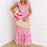 Rose Garden Gala Tiered Midi in Pink Image - 1