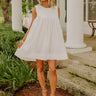 Happy Moment Mini Dress in White Image - 1