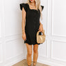 Uptown Party Quilted Mini Dress in Black Image - 1
