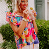 Vacay In Paradise Ruffle Top Image - 1