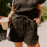 Oh So Chic Quilted Shorts in Black Image - 1