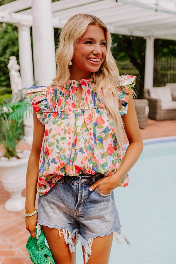 Sweet Smile Floral Shift Top Image - 1