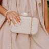 St. Lucia Love Woven Clutch in Ivory Image - 1