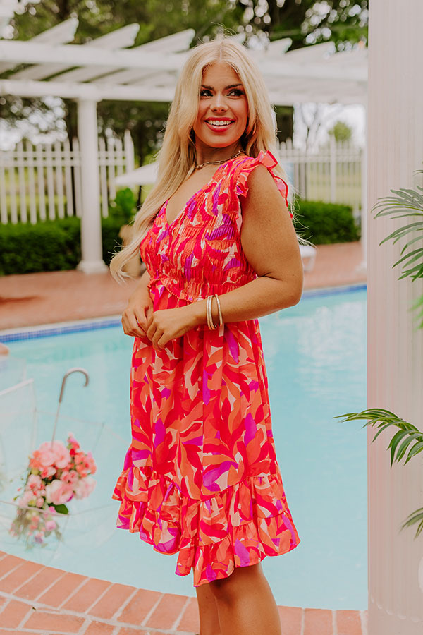 Summer Crush Smocked Mini Dress Curves Image - 3