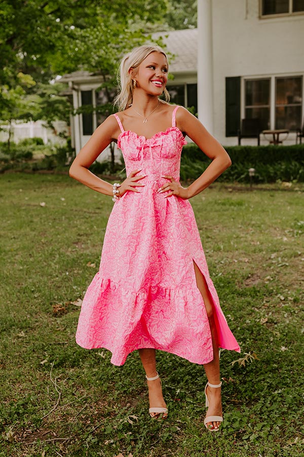 Cosmos and City Lights Jacquard Midi Image - 3