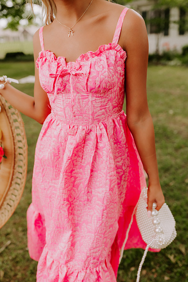 Cosmos and City Lights Jacquard Midi Image - 4