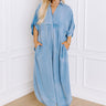 NYC Ready Chambray Maxi Dress Curves Image - 1