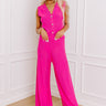 Uptown Brunch High Waist Knit Pants in Hot Pink Image - 1