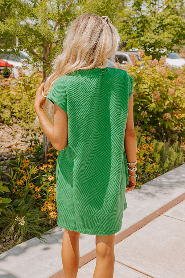 Sunny Days Shift Dress in Green Image - 4
