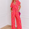 Set For Vacay Jumpsuit in Hot Pink Image - 1