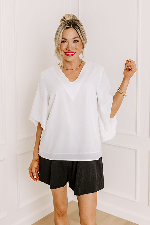 Simply Perfect Shift Top In White Image - 1