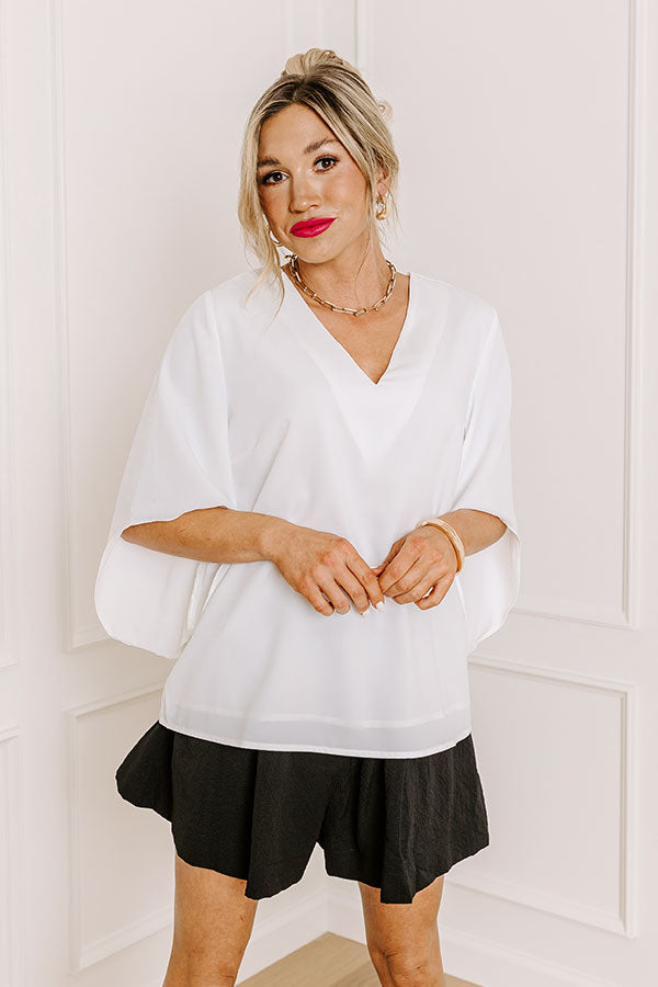Simply Perfect Shift Top In White Image - 3