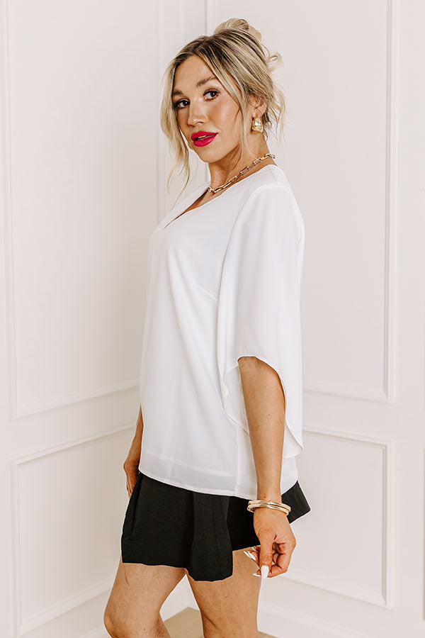 Simply Perfect Shift Top In White Image - 4