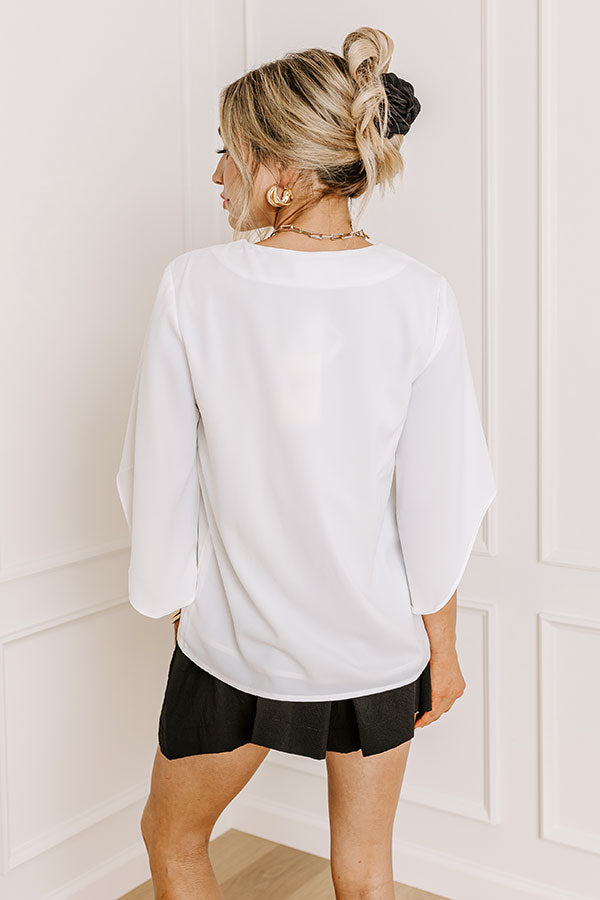 Simply Perfect Shift Top In White Image - 5