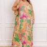 Tropical Cabana Chiffon Maxi Dress Curves Image - 1