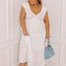 Field of Dreams Maxi Dress in White Curves Image - 1