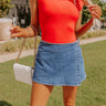 The Olivia Denim Skort in Medium Wash Image - 1