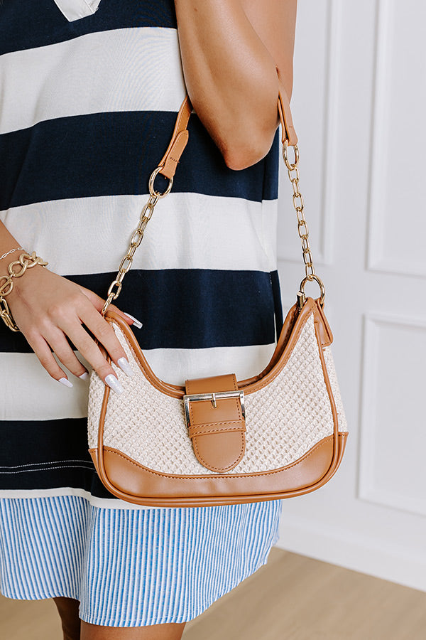 Stop The Show Woven Purse in Brown Image - 1