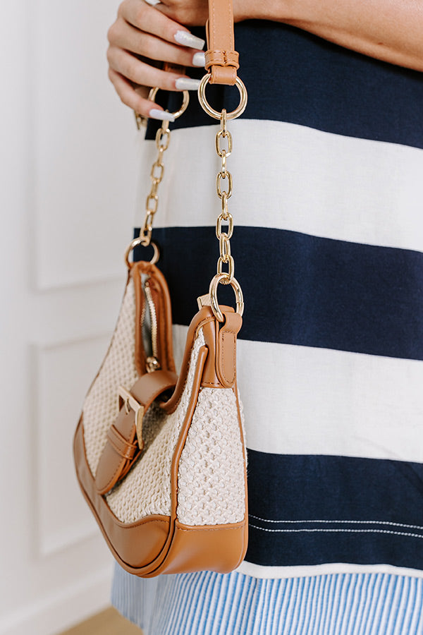 Stop The Show Woven Purse in Brown Image - 2