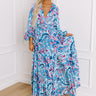 Under The Tucson Sun Pleated Maxi Dress in Blue Image - 1