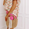 Sunny Destination Woven Purse in Tan Image - 1