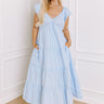 Field of Dreams Maxi Dress in Sky Blue Curves Image - 1