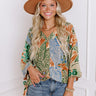 Paradise Palms Button Down Top Image - 1