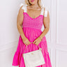 Total Crush Smocked Mini Dress in Pink Curves Image - 1