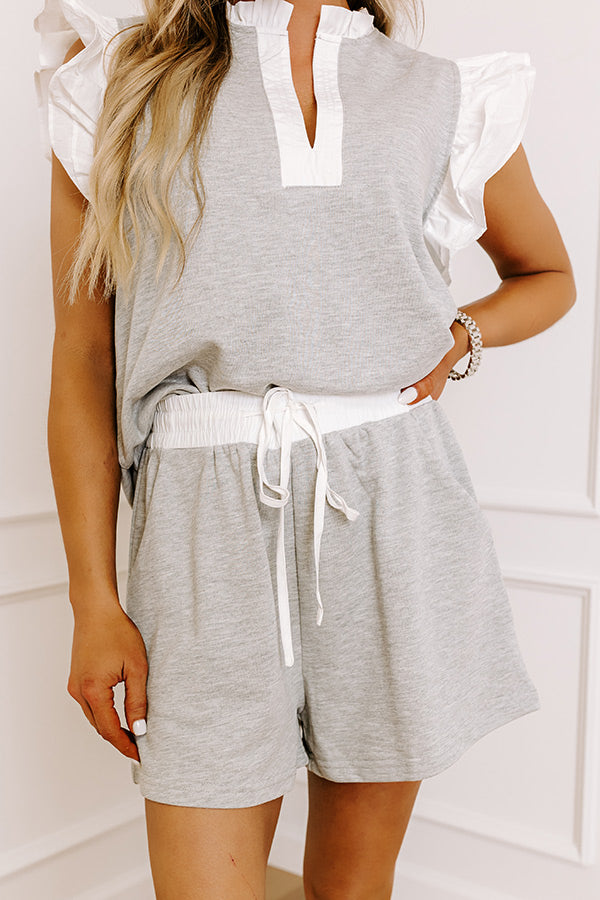Casual Comforts Shorts in Grey Image - 1